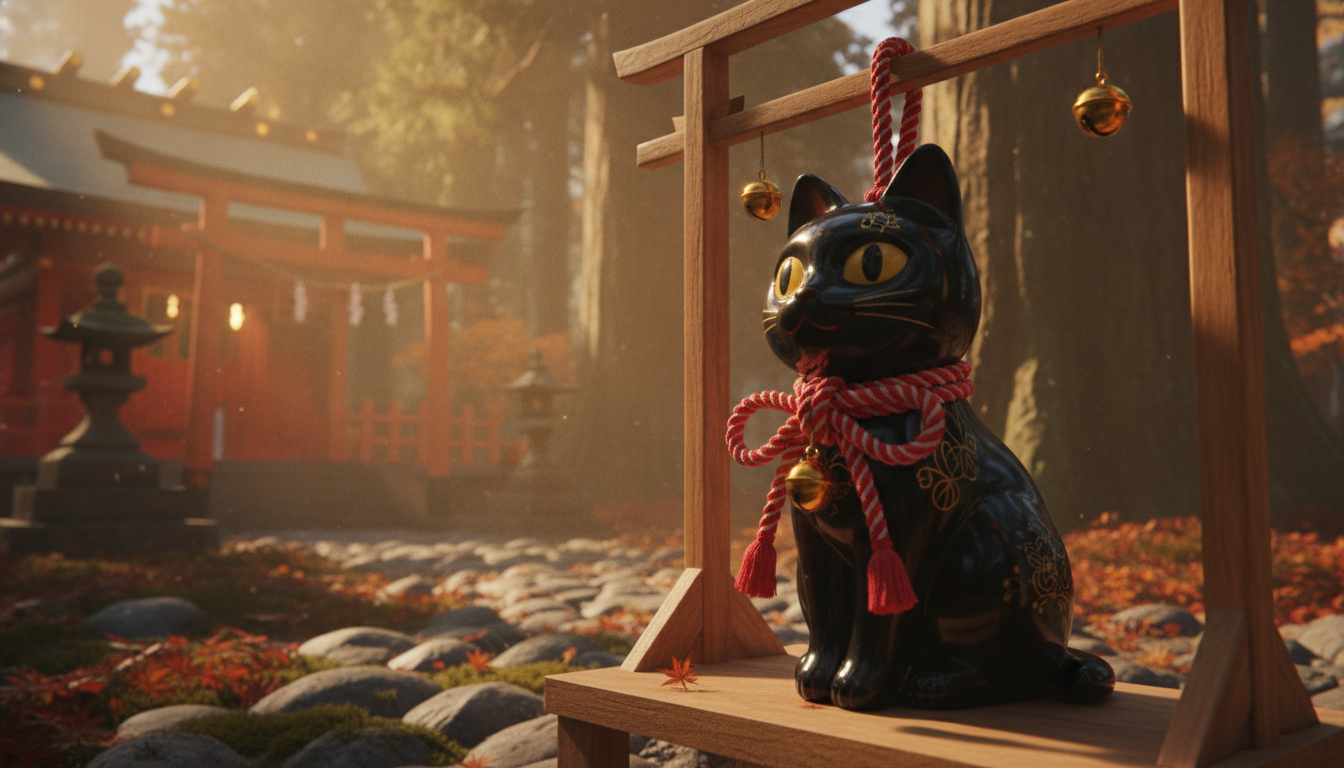 黒猫のお守りを神社で授かったら効果を感じた?復縁や縁結びを願う人が知りたい意味を解説!